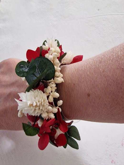 Pulsera Media Caña Color Rojo