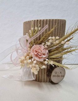 Pulseras Clavel y Flor Seca Invitadas