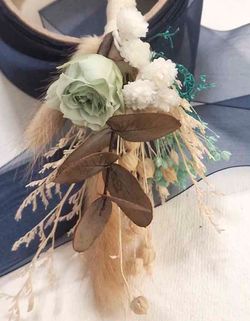 Ramillete de Flores Novio Aguamarina