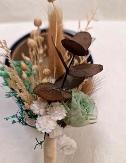 Ramillete de Flores Novio Aguamarina