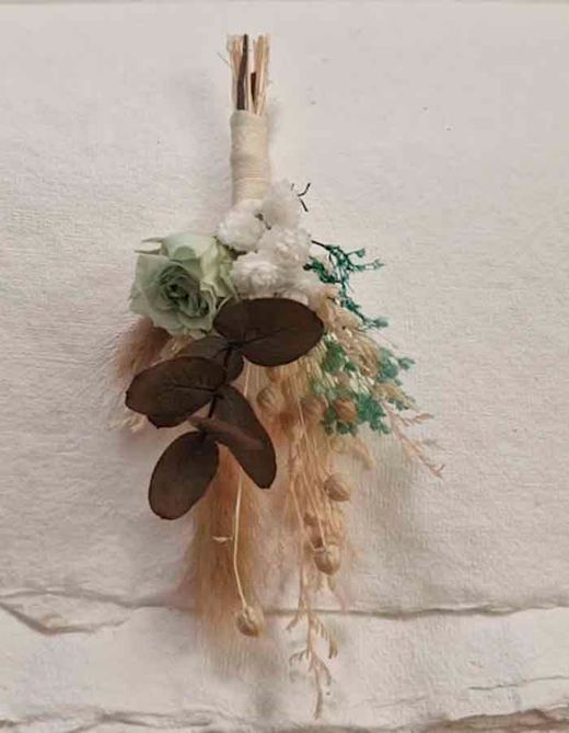 Ramillete de Flores Novio Aguamarina