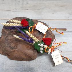 Ramillete de Rosa y Trigo