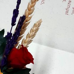 Ramillete de Rosa y Trigo