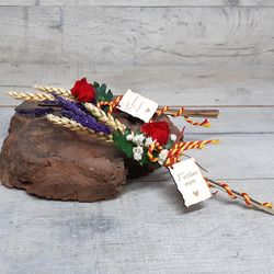 Ramillete de Rosa y Trigo