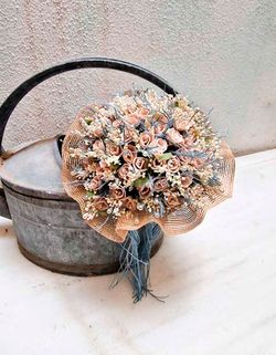 Ramo con 60 alfileres boho chic