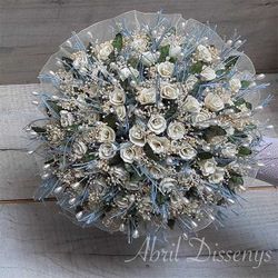 Ramo con 90 alfileres boho chic