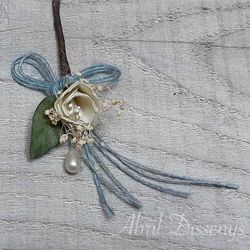 Ramo con 90 alfileres boho chic