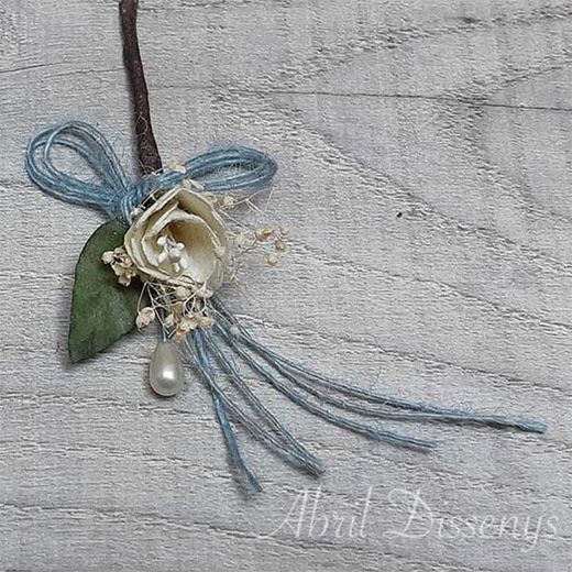 Ramo con 90 alfileres boho chic