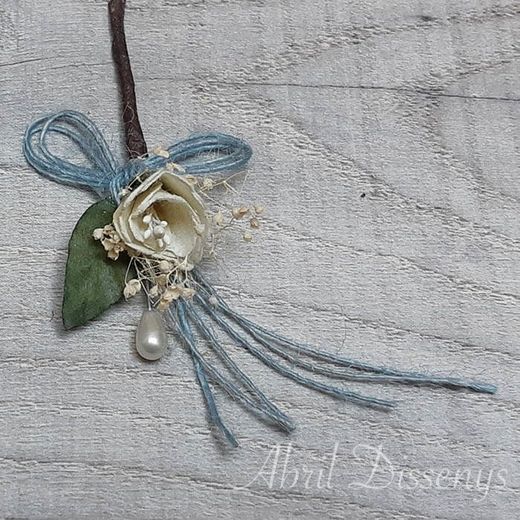 Ramo con 90 alfileres boho chic