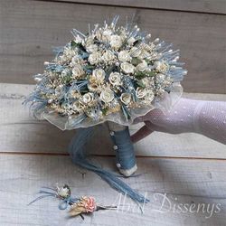 Ramo con 90 alfileres boho chic