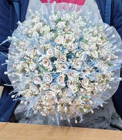 Ramo con 90 alfileres boho chic