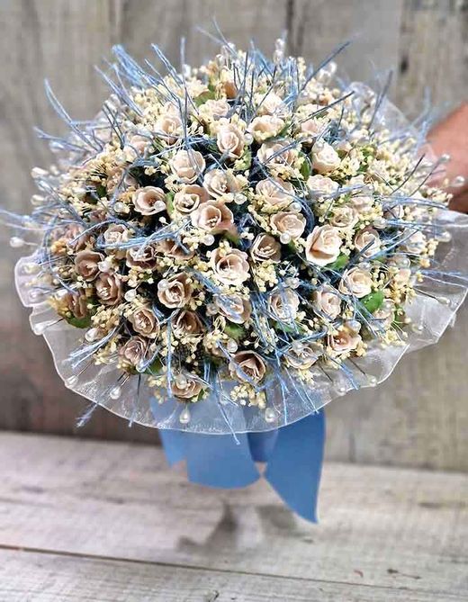 Ramo con 90 alfileres boho chic