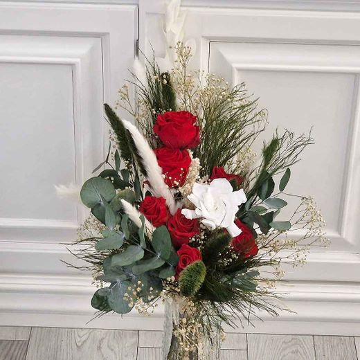 Ramo de Novia 7 Rosas 1 Gardenia