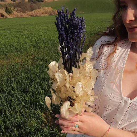 Ramo Lunaria y Lavanda