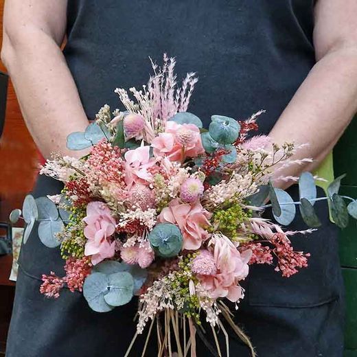 Ramo Novia Natural Rosa