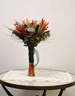 Ramo Novia Rojo y Naranja Iria