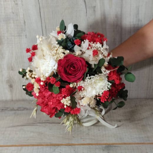 Ramo Novia Rojo y Verde