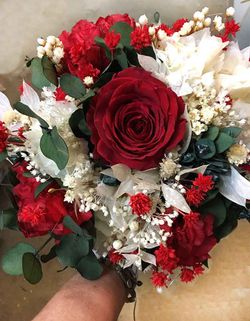 Ramo Novia Rojo y Verde