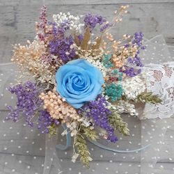 Ramo Réplica con Rosa Azul