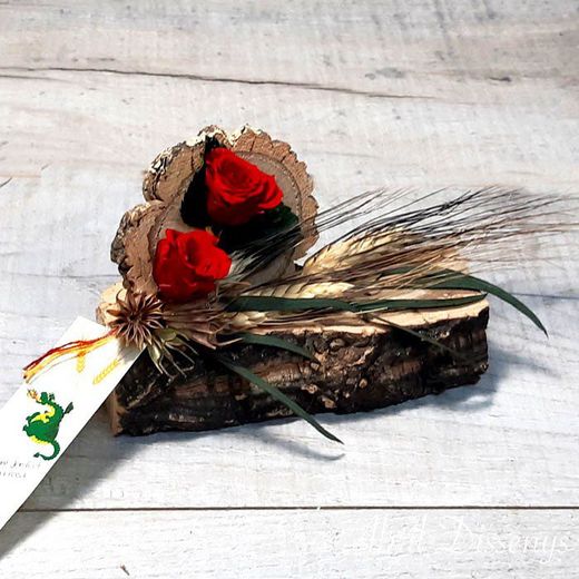 Rosa Sant Jordi Centro Rústico Horizontal