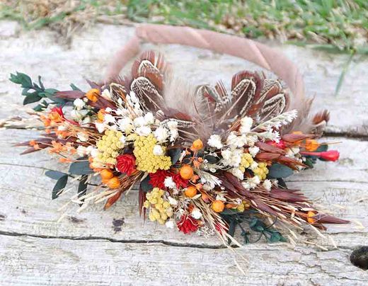 Set Floral Novia Otoñal