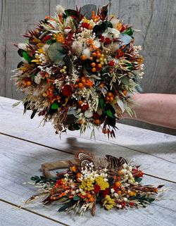 Set Floral Novia Otoñal