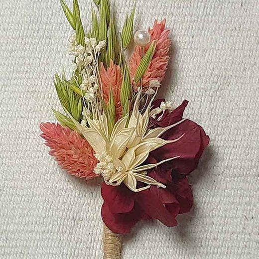 Solapa de Flores Secas y Hortensia