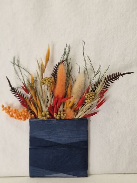 Tarjeta con Flores Bolsillo Novio Iría