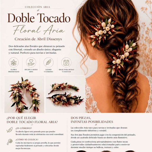 Tocado Doble Ala Aria