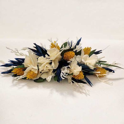 Tocado Azul Ocre Merçe