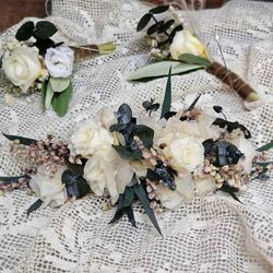 Tocado Blanco y Cava Anna