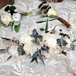 Tocado Blanco y Cava Anna