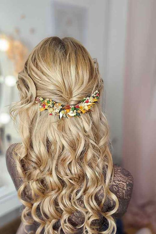 Tocado con Diadema Otoñal