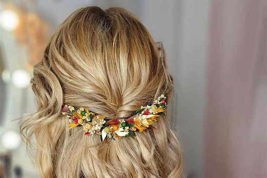 Tocado con Diadema Otoñal