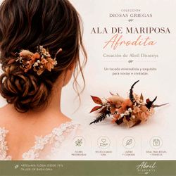 Tocado de Flor Ala de Mariposa Afrodita