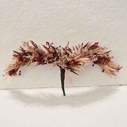 Tocado de Mariposa Gaia Marrón y Rosa