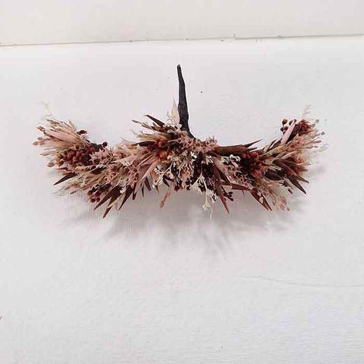 Tocado de Mariposa Gaia Marrón y Rosa