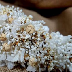 Tocado Grande Blanco Beige