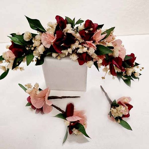 Tocado Grande con Cascada Cibeles