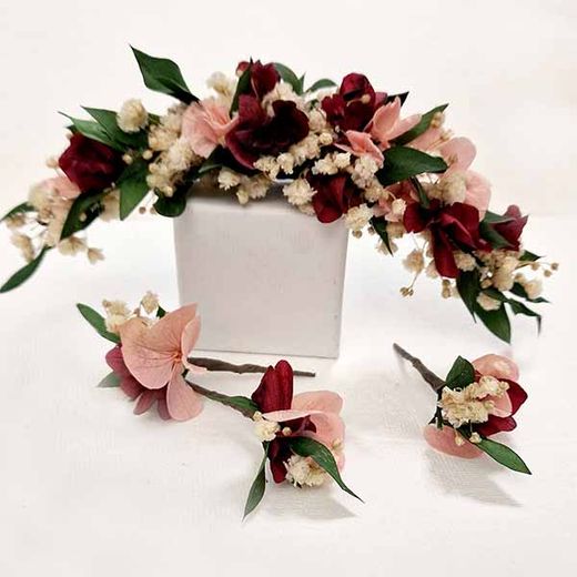 Tocado Grande con Cascada Cibeles