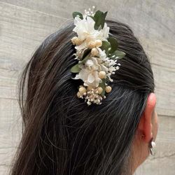 Tocado Peineta Ceremonia con Hortensia