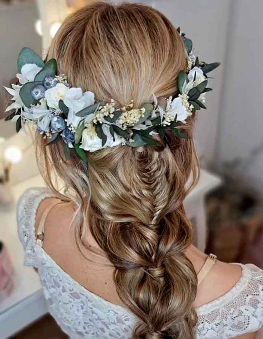 Tocado Semi Corona Edurne